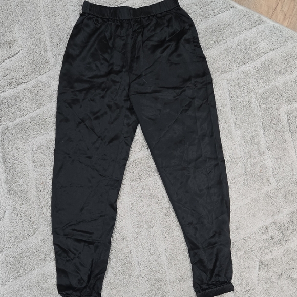FRAME Satin Jogger Pants - Picture 1 of 5
